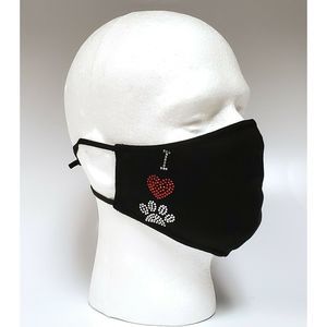 Fashion Mask, Fabric Cotton Mask - I Love Dog
